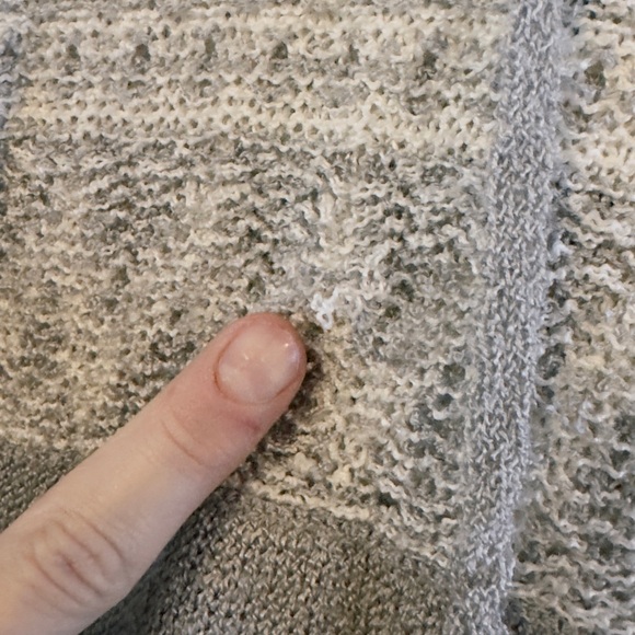 POL Gray and White Knit Sweater - Picture 3 of 6